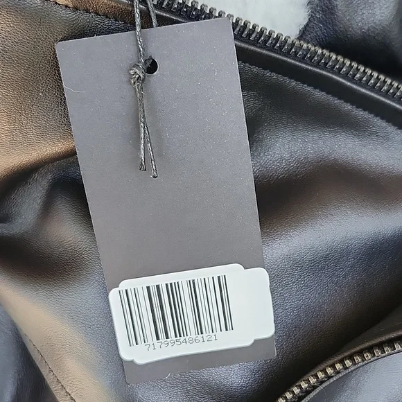 NWT THURSDAY BOOT CO. LAMBSKIN FLIGHT JACKET - Picture 12 of 14